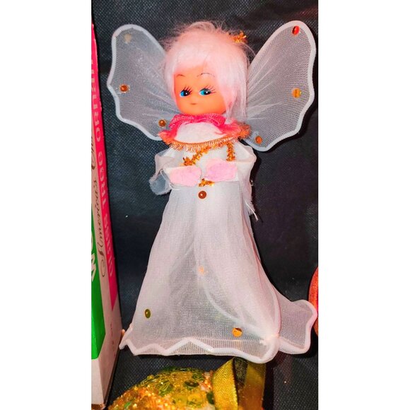 Vintage Christmas Ornament Set With Angel & Glass Tree Topper - Woolworths - Picture 4 of 12